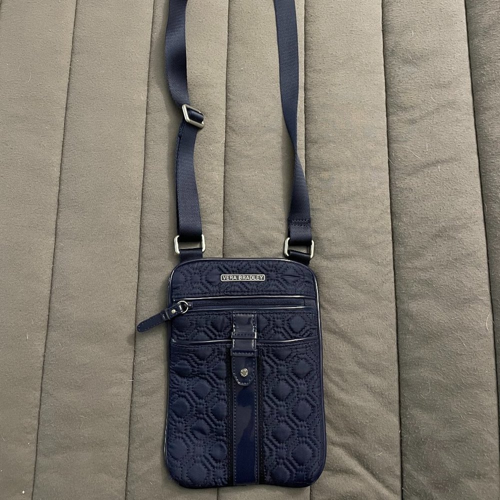 Vera Bradley Navy Slim Crossbody Wallet/Bag